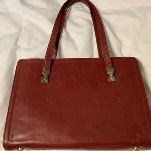 Vintage Brown Leather Handbag